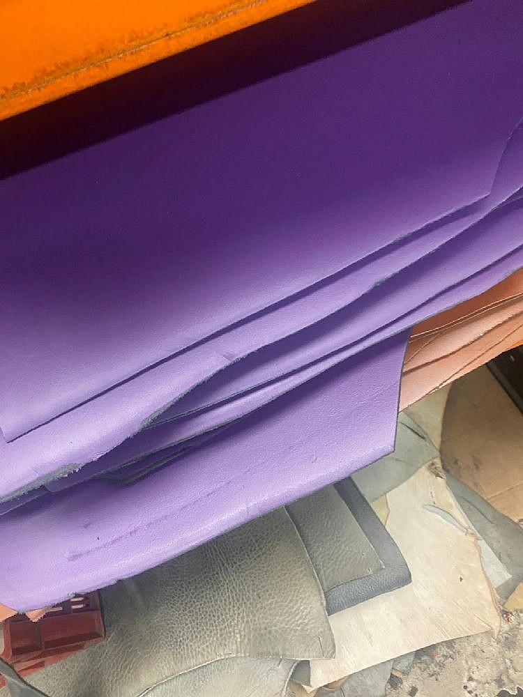Purple - Leather Strap